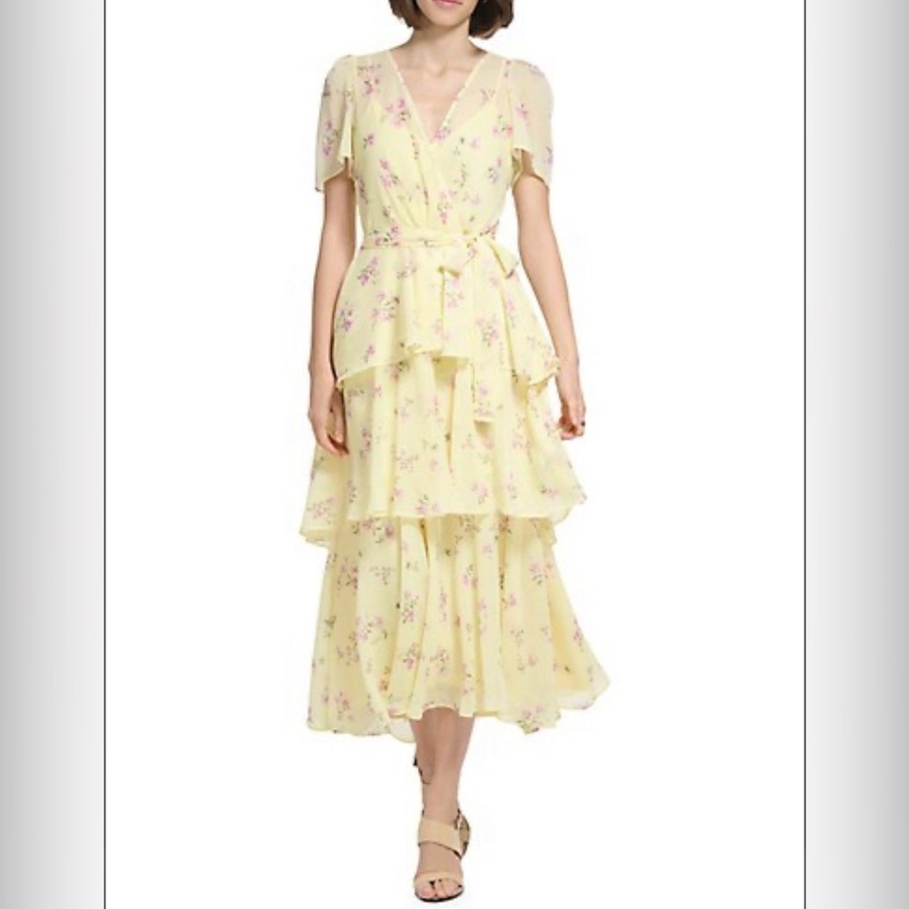Floral Yellow Dress